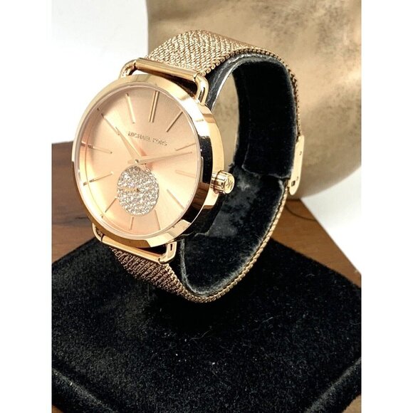 Michael Kors Women's Watch MK3845 Portia Quartz 37mm Rose Gold Stainless… - Picture 13 of 13